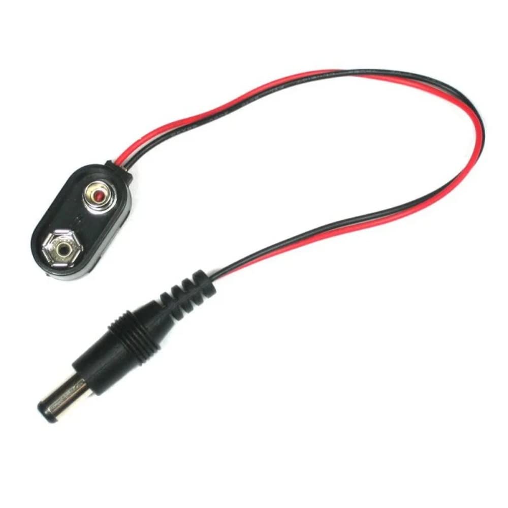 Battery clips with DC Jack