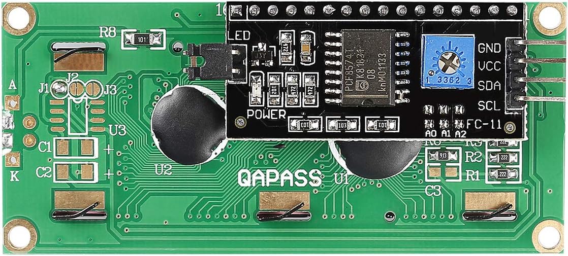 16x2 LCD display