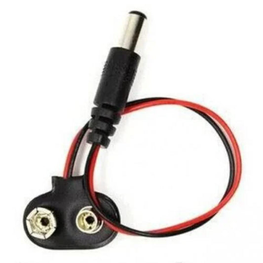 Battery clips with DC Jack