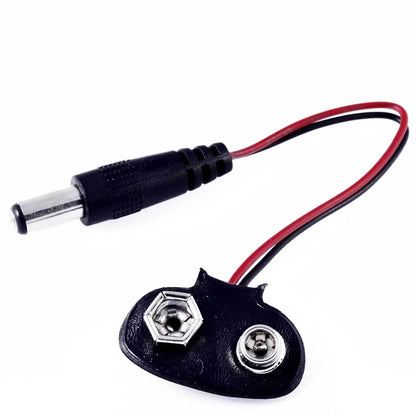 Battery clips with DC Jack