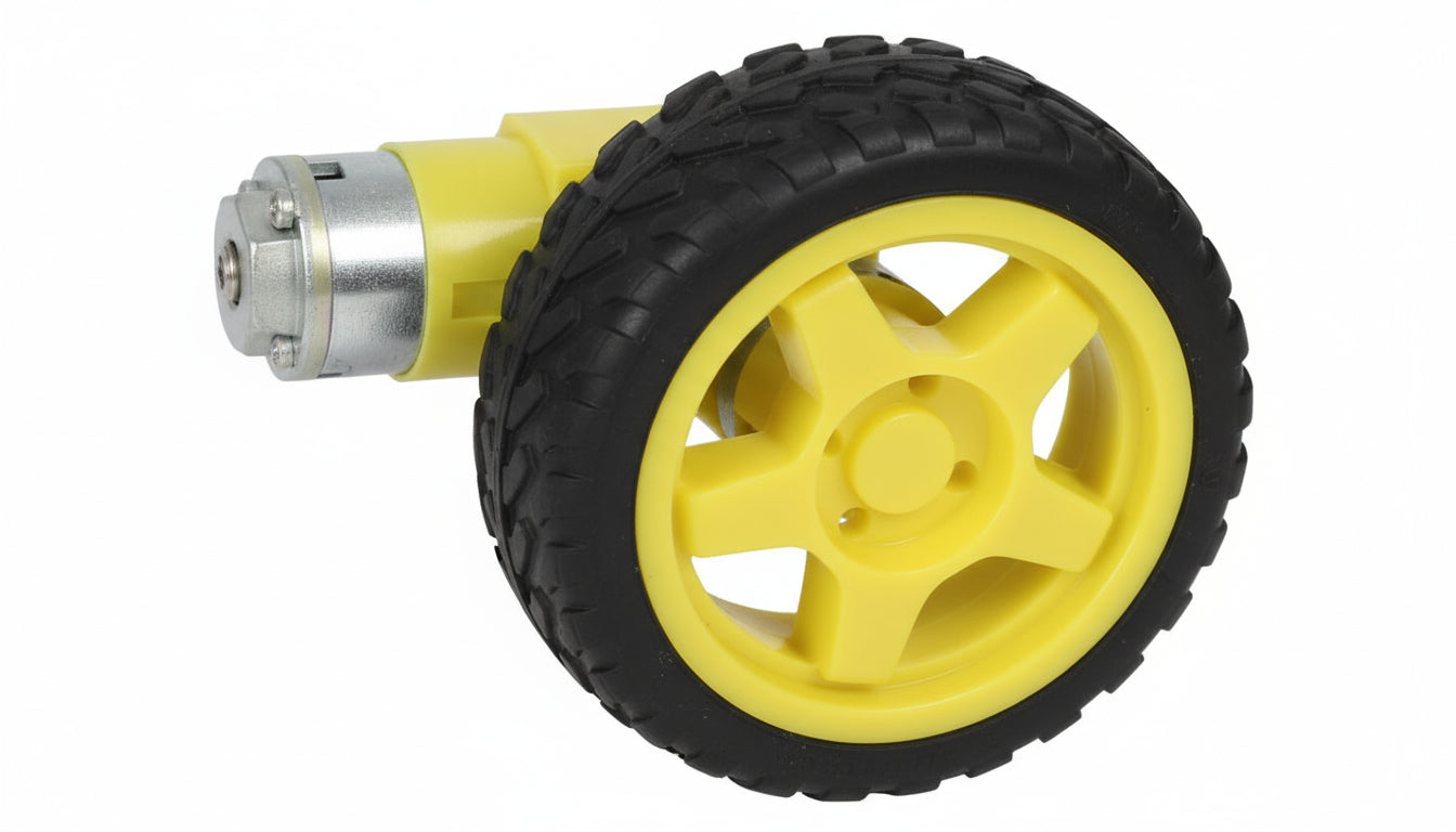 BO Motors With Wheel (Side Shaft BO Motor)