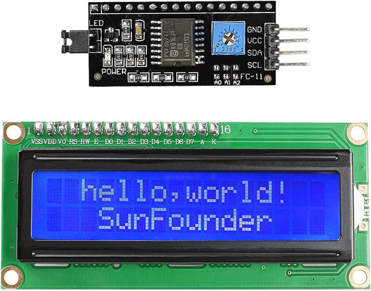 16x2 LCD display
